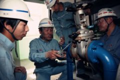 带压堵漏施工现场