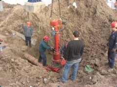 带压开孔施工现场